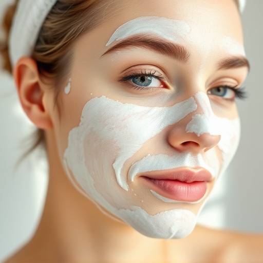 Person gently exfoliating their face with a scrub